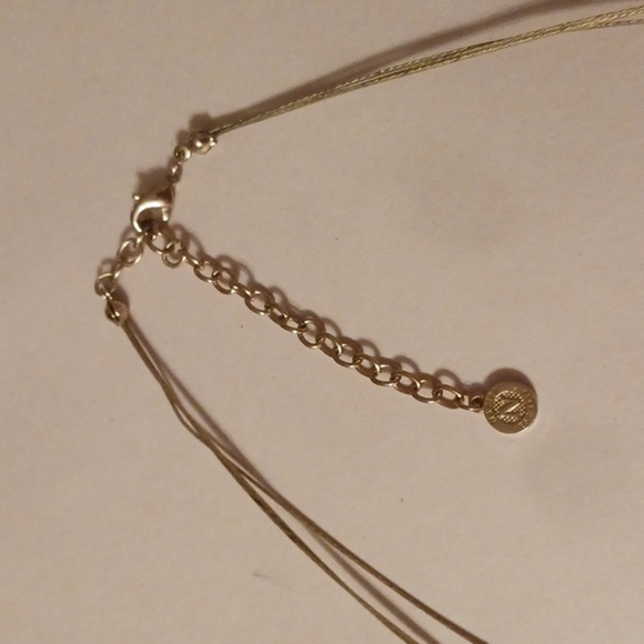 Napier Signed Vintage Y2K Necklace 3 Wire Strands Beaded PINK ORANGE Fairy - Picture 4 of 5